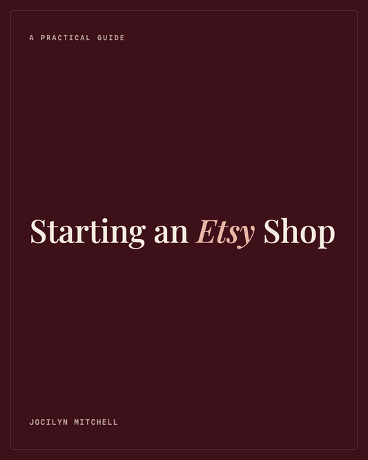 Starting an Etsy Shop cover