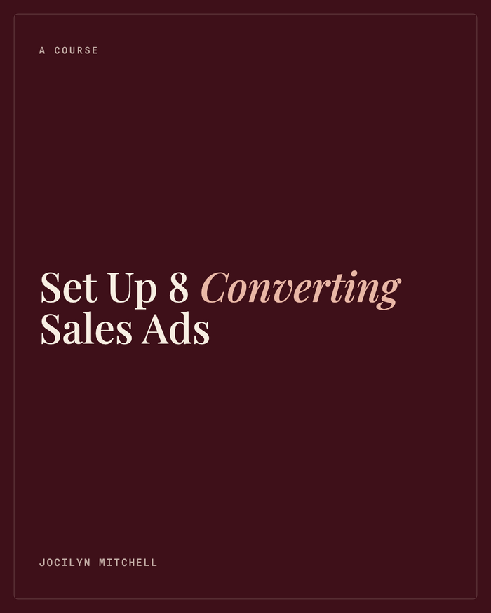 Set Up 8 Converting Sales Ads on Meta