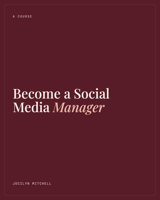 Become a Social Media Manager cover